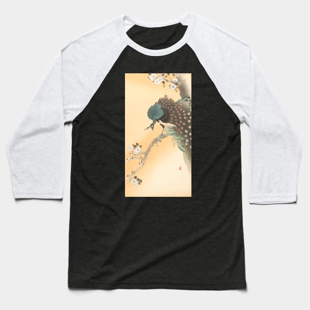 Peafowl by Ohara Koson Baseball T-Shirt by topower